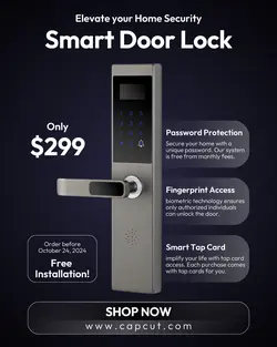 Electronics Smart Door Lock Instagram Portrait