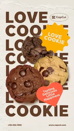 Foods cookie Event promotion minimalist style