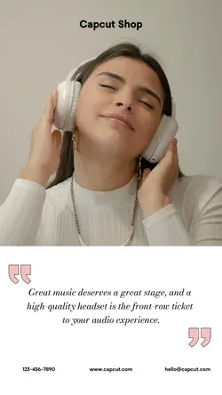 Black Friday Headset Quotes Instagram Story