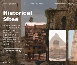 Travel HistoricalSites introduction Vintage style