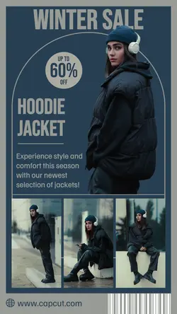 Winter Sale Jacket Promotion Instagram Story