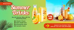 E-Commerce Summer Drinks Detail Pages