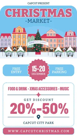 CHRISTMAS MARKET BLUE