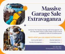 Garage Sale Promotion Facebook Post