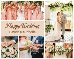 Non-Marketing Wedding Photo Collage Minimalist
