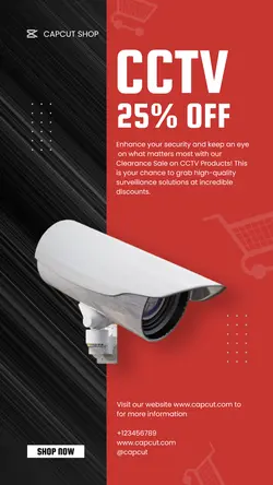 Electronic CCTV Sale Instagram Story