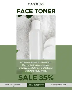 Beauty Sale Toner Green Instagram Post