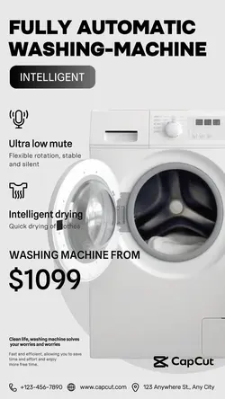 Electronic products Product display  washing machi