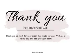 Non-Marketing Business Thank You Cards