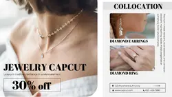 Jewelry ring necklace showcase Minimalist