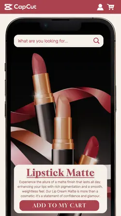 beauty and personal rose lipstick product display