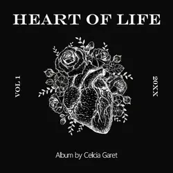 Non-Marketing Black Simple Heart Album Cover