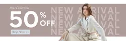 Non-marketing Email Header New Fashion Sale Simple Minimalist