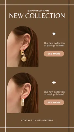 Fashion Collection Jewerly Display Instagram Story