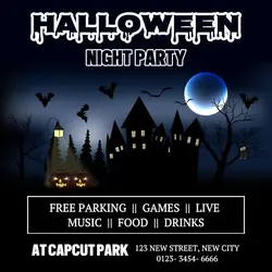 Halloween Night Party Instagram Post
