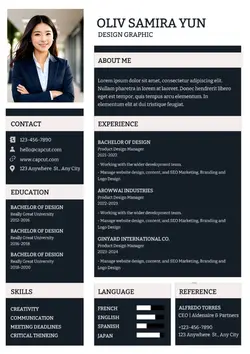 Resume Business Design Graphic Modern