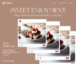 foodstuff&Fruit cake displayed Minimalist style