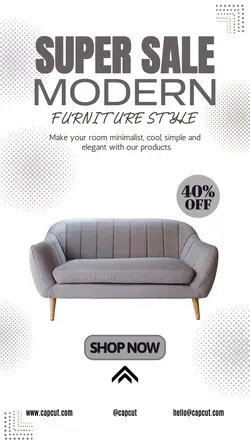 promotion of good quality furniture in a simple style, minimalist family love colors for Instagram s