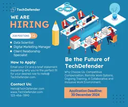 Hiring Facebook Post Blue Orange