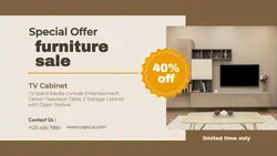 Household Furniture Tv Cabinet Sale Facebook Cover