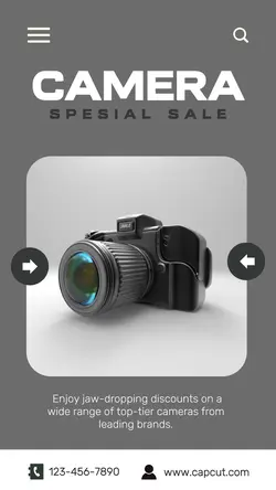 Electronic Camera Sale Instagram Story