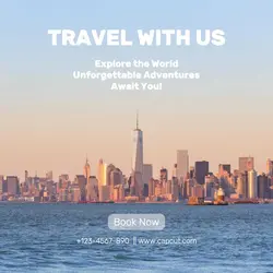 Travel Agency Promotion Instagram Post