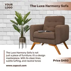 Furniture The luxe Harmony Sofa Instagram Post