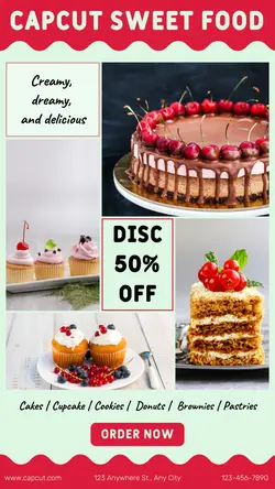 Sweet Cakes Food & Beverage Instagram Story