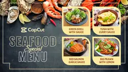 Food and Beverage Seafood Menu
