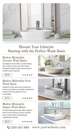 Household Accessories & Furniture Wash Basin Instagram Story