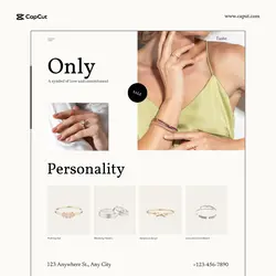 Jewelry accessories Ring Publicity Simpleage