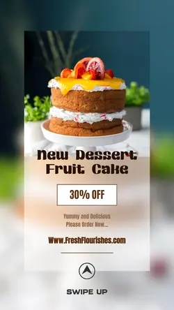 Food Menu Cake for Promotion instagram Post