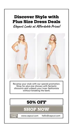 Fashion Plus Size Dress Sales Promotion TikTok