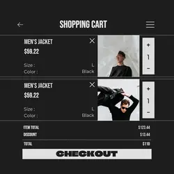 2024hot Shopping Cart Men's Clothes