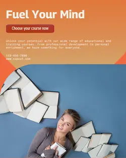 Education and training Menu