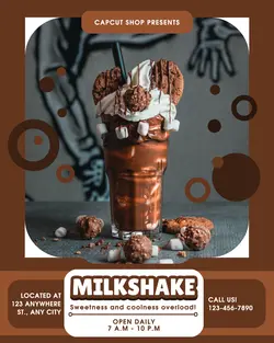 Food And Beverage Milkshake Poster