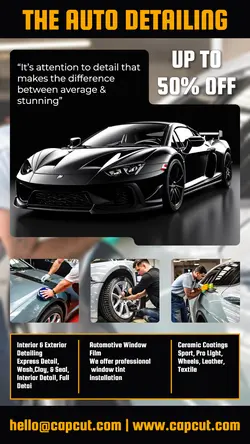 Auto Detailing service instagram story
