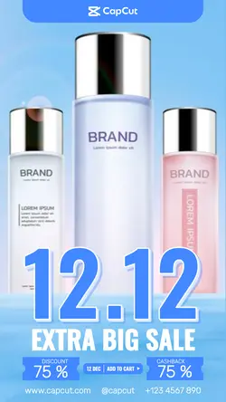 Beauty And Personal Care Promotion Extra Big Sale Social Media Story