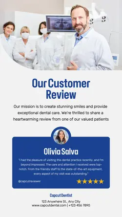 Denist Dental Customer Review Instagram Story