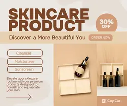 Skincare Product Display
