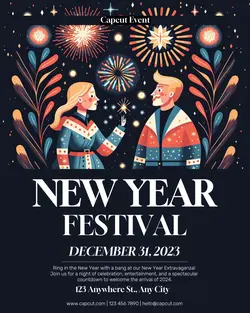 New Year Festival Instagram Portrait