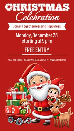 Christmas Celebration Invitation Instagram 
