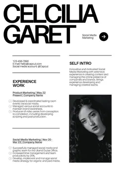 Non-Marketing Resume White Minimalist