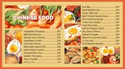 Chinese Food Menu
