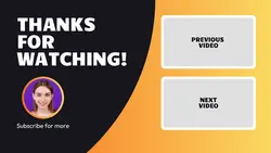 Non-marketing Youtube End Screen Black Orange