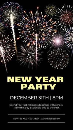 Other Industries New Year Party Instagram Story