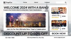 New Year Travel Promotion You Tube Thumbnail