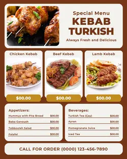 kebab turkish menu instagram post