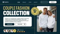 Couple Fashion Collection Black Friday Promotion Website