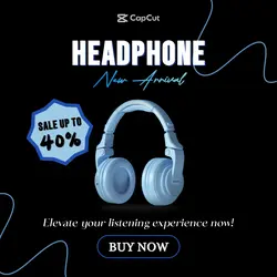 Headphone Promotion Instagram Post
